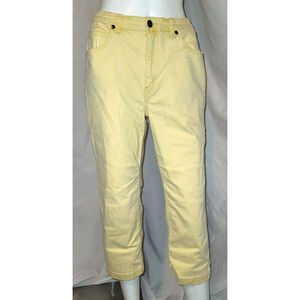Additions by Chicos Banana Yellow Capris Jeans - Size 0/4